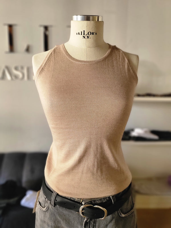 light cashmere tank top