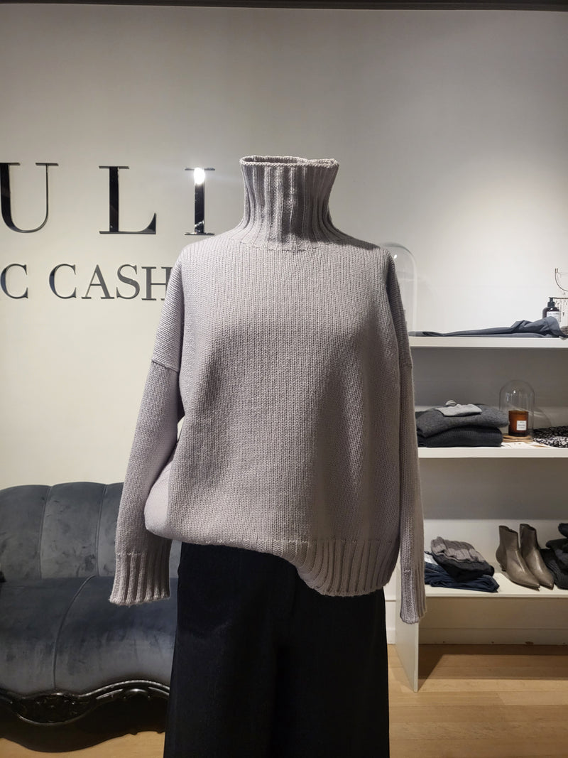 Maglia collo alto cashmere