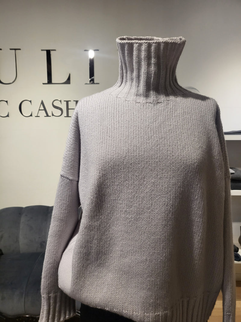 Maglia collo alto cashmere