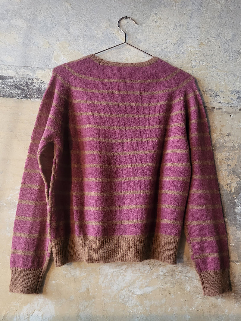 Striped round neck sweater