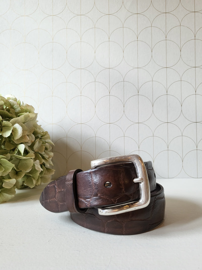 Leather belt