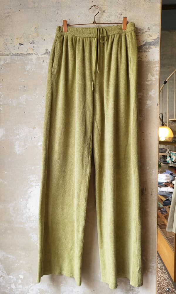 Bouclè cotton pants