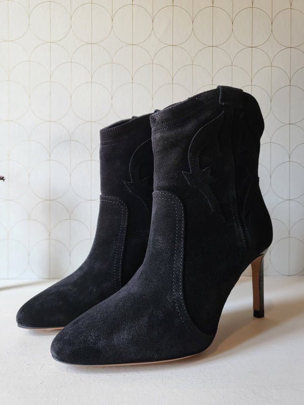 Suede ankle boots