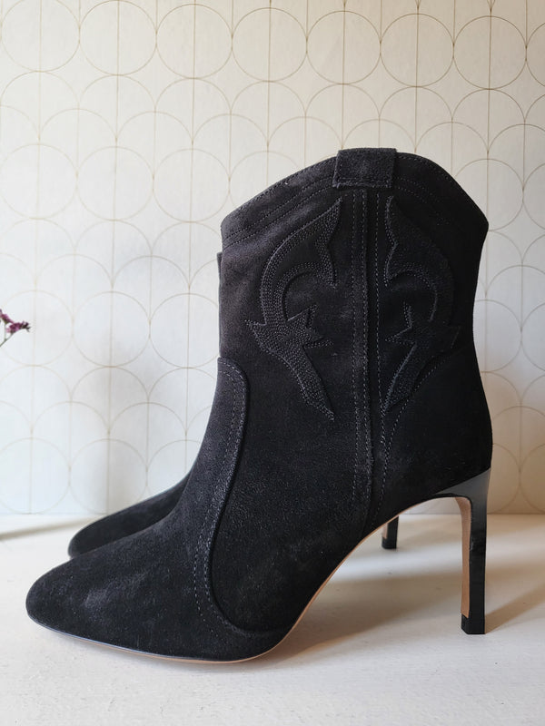 Suede ankle boots