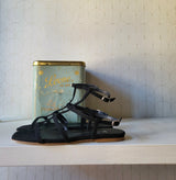 Sandalo suede nero