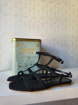 Sandalo suede nero