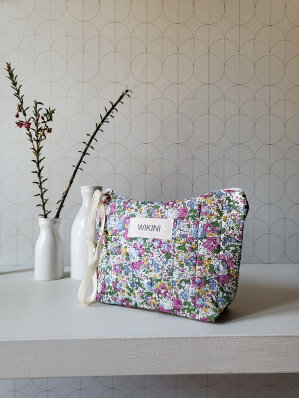 Pochette in cotone trapuntato