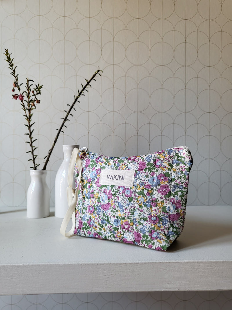 Pochette in cotone trapuntato