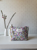 Pochette in cotone trapuntato