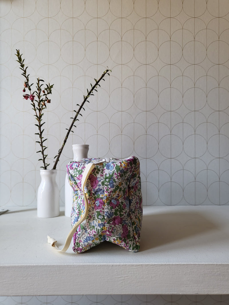 Pochette in cotone trapuntato