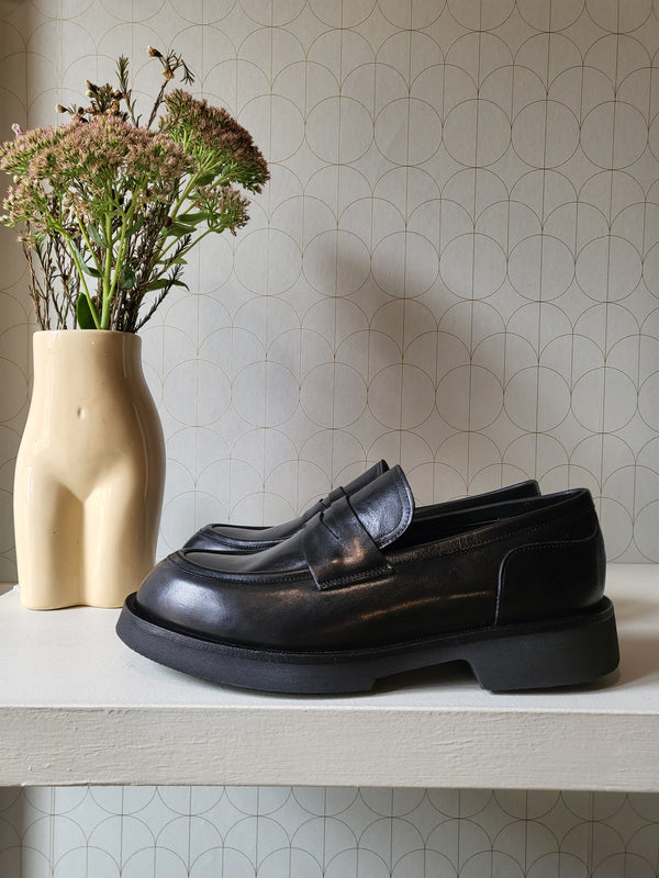 Mocassino pelle nero