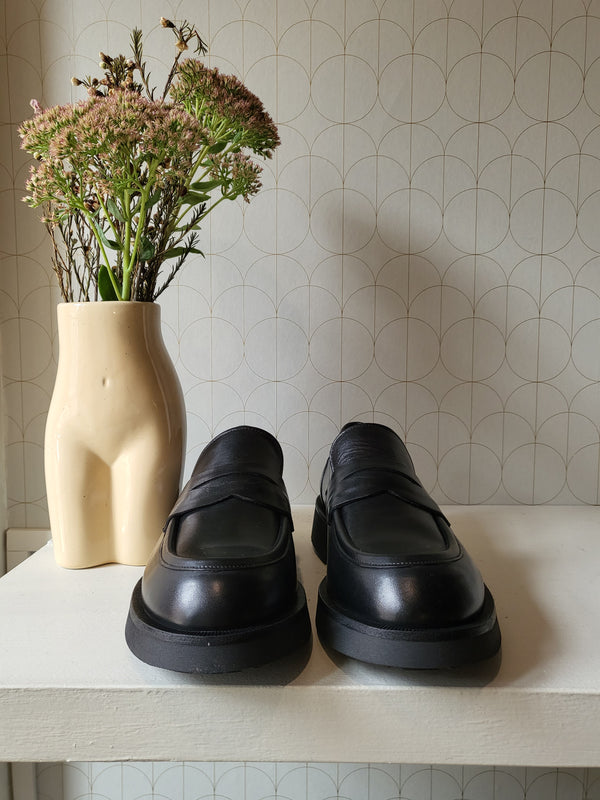 Mocassino pelle nero