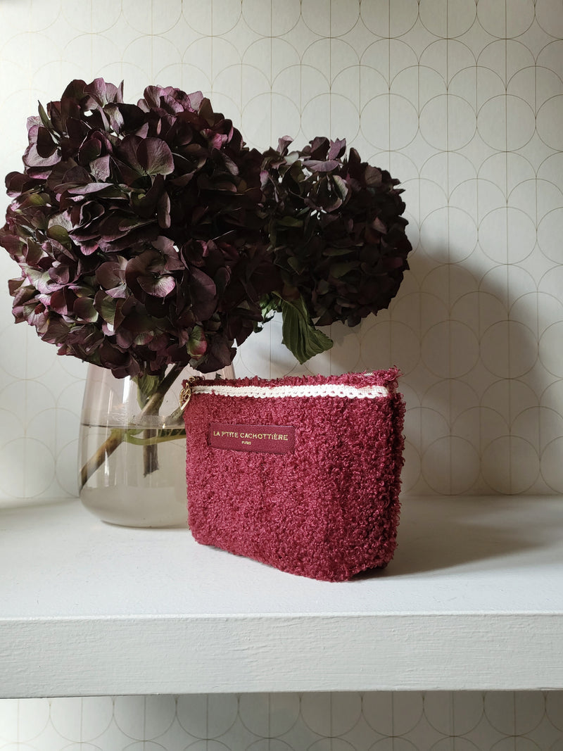 Blue teddy clutch bag M 