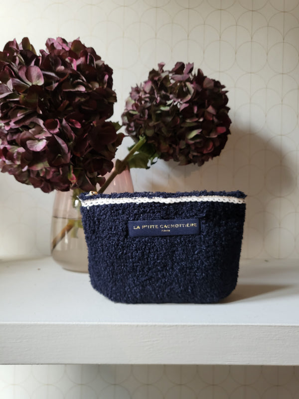 Blue teddy clutch bag S 