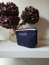 Blue teddy clutch bag S 