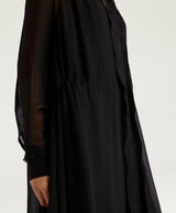 Black shirt dress