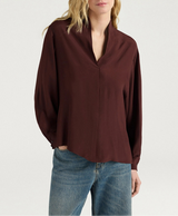 Camicia blusa cioccolato
