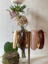 Bracciale resina cipria