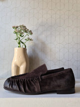 DARK BROWN SUEDE LOAFERS