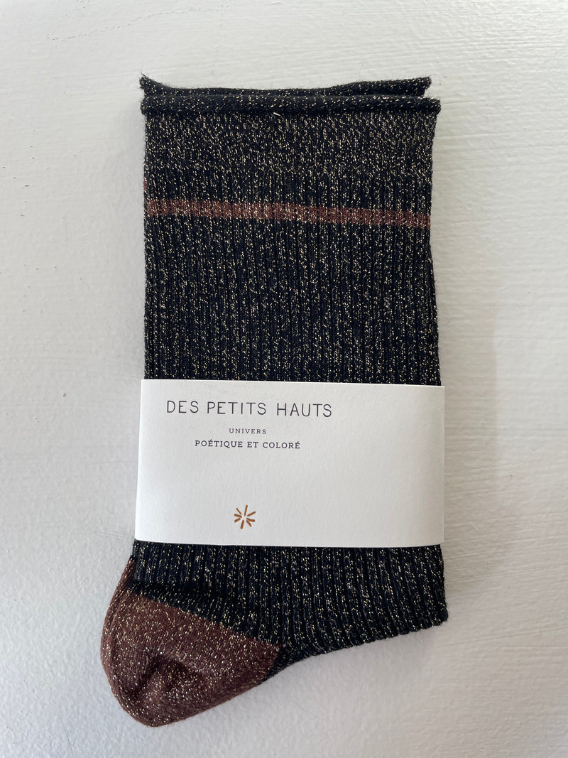 Copie de la chaussette de bleuets Lurex