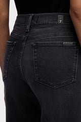 JEANS GAMBA AMPIA DENIM NERO