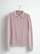 MILEY| POLO CARDIGAN TRAFORATO CASHMERE E LANA