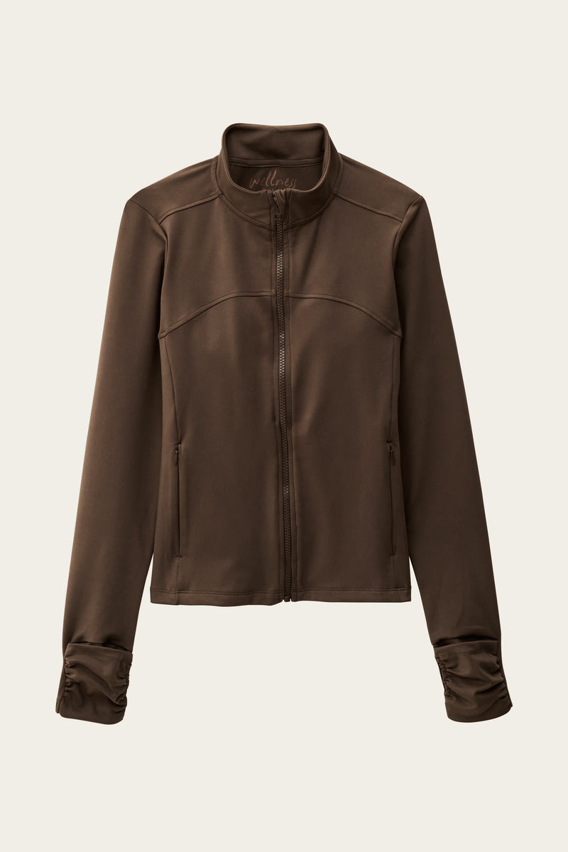 Fitted jacket brown