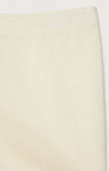 SHORTS ECRU IN JERSEY A RETE