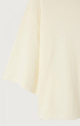 T-SHIRT IN JERSEY A RETE ECRU