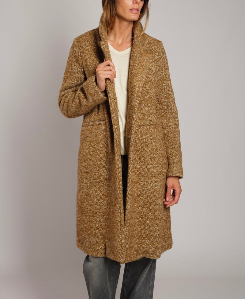 Cappotto svasato lana e alpaca
