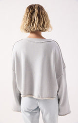 WIDE CROPPED SWEATSHIRT