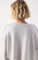 WIDE CROPPED SWEATSHIRT