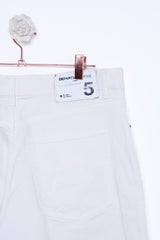 WHITE WIDE LEG JEANS