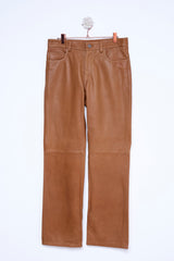 pants IN CARAMEL LEATHER