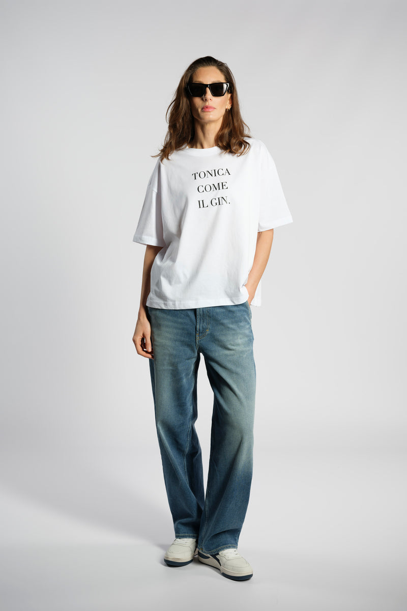 T-SHIRT IN COTONE | TONICA COME IL GIN