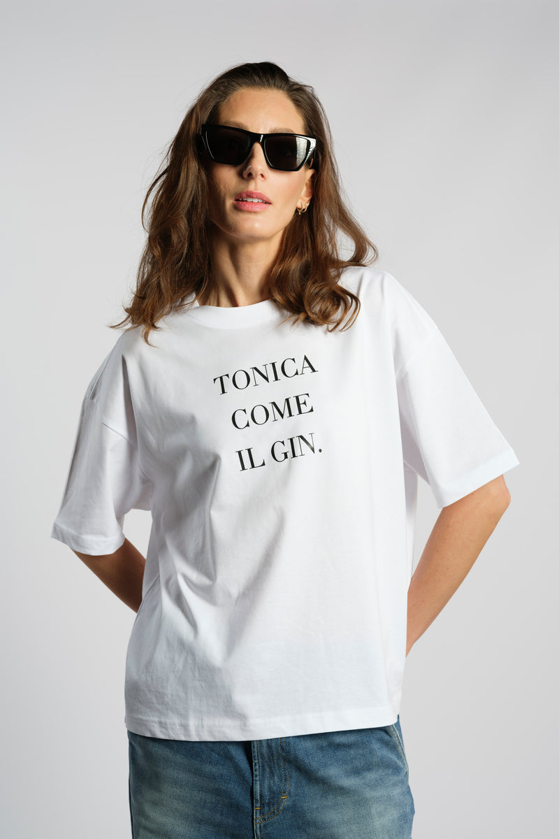 T-SHIRT IN COTONE | TONICA COME IL GIN