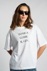 T-SHIRT IN COTONE | TONICA COME IL GIN