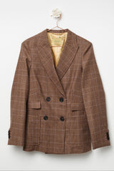 Double-breasted wool jacket