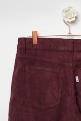 pantaloni in velluto millerighe  gamba ampia