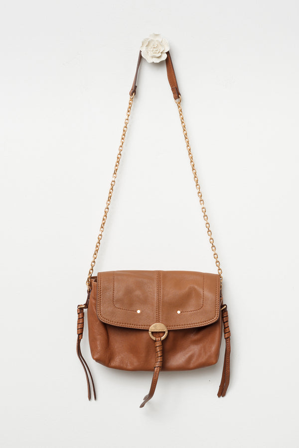 mini brown leather bag