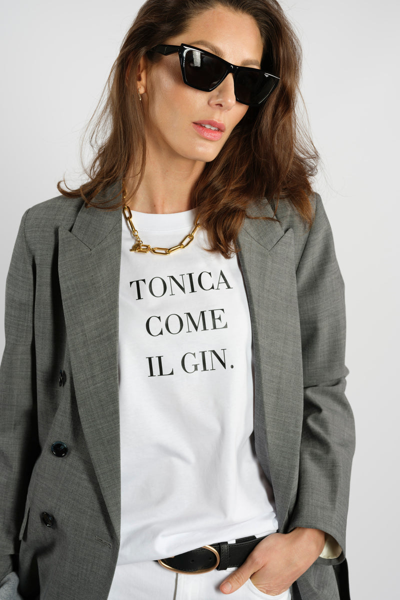 T-SHIRT IN COTONE | TONICA COME IL GIN