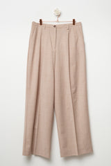 pantalone lungo in fresco di lana