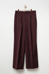 pantalone con pinces burgundy