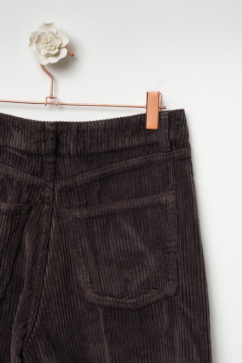 pantalone palazzo in velluto a coste