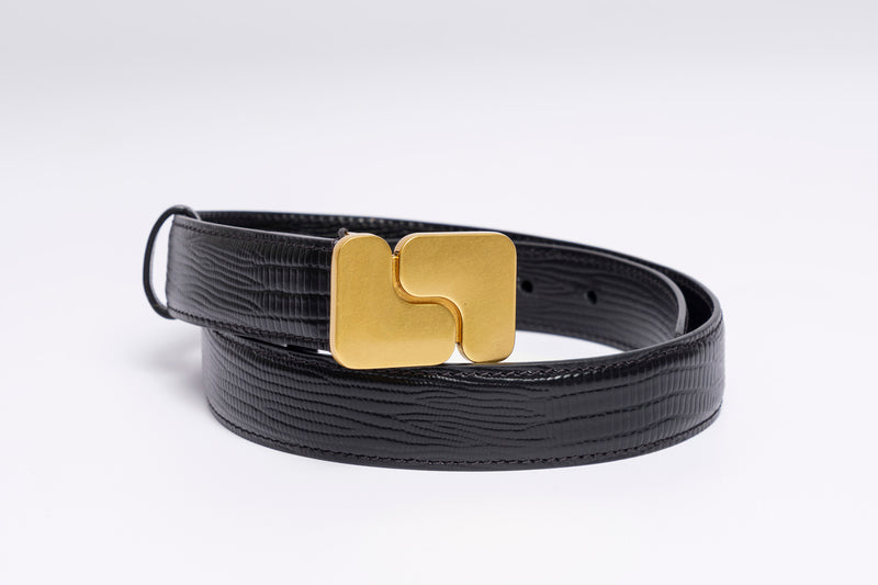 cintura pelle goffrata