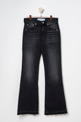Black flared jeans