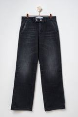 Black regular jeans