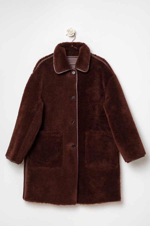 cappotto teddy cioccolato