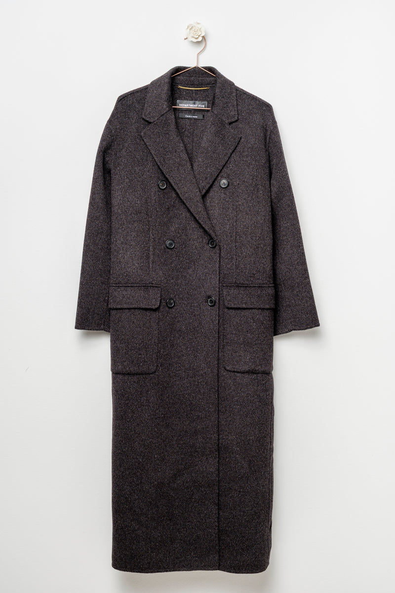 Cappotto doppiopetto antracite