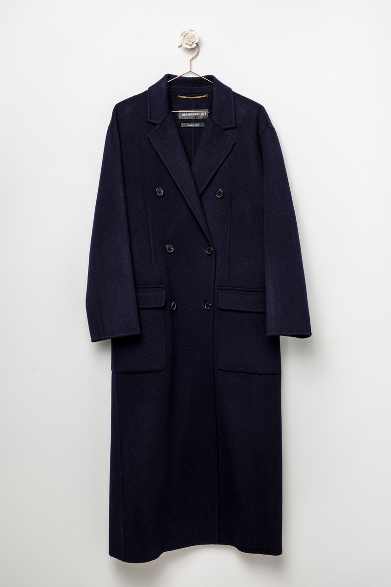 Cappotto doppiopetto navy